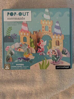 Petit Collage: Pop-Out Mermaids Playset  NWT
